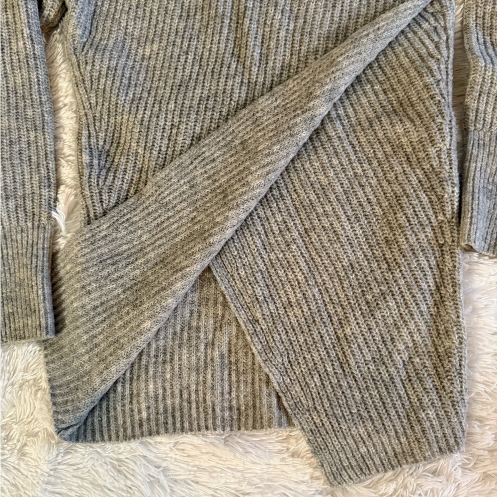 Banana Republic Gray Turtleneck Asymmetrical Sweater - Picture 7 of 12